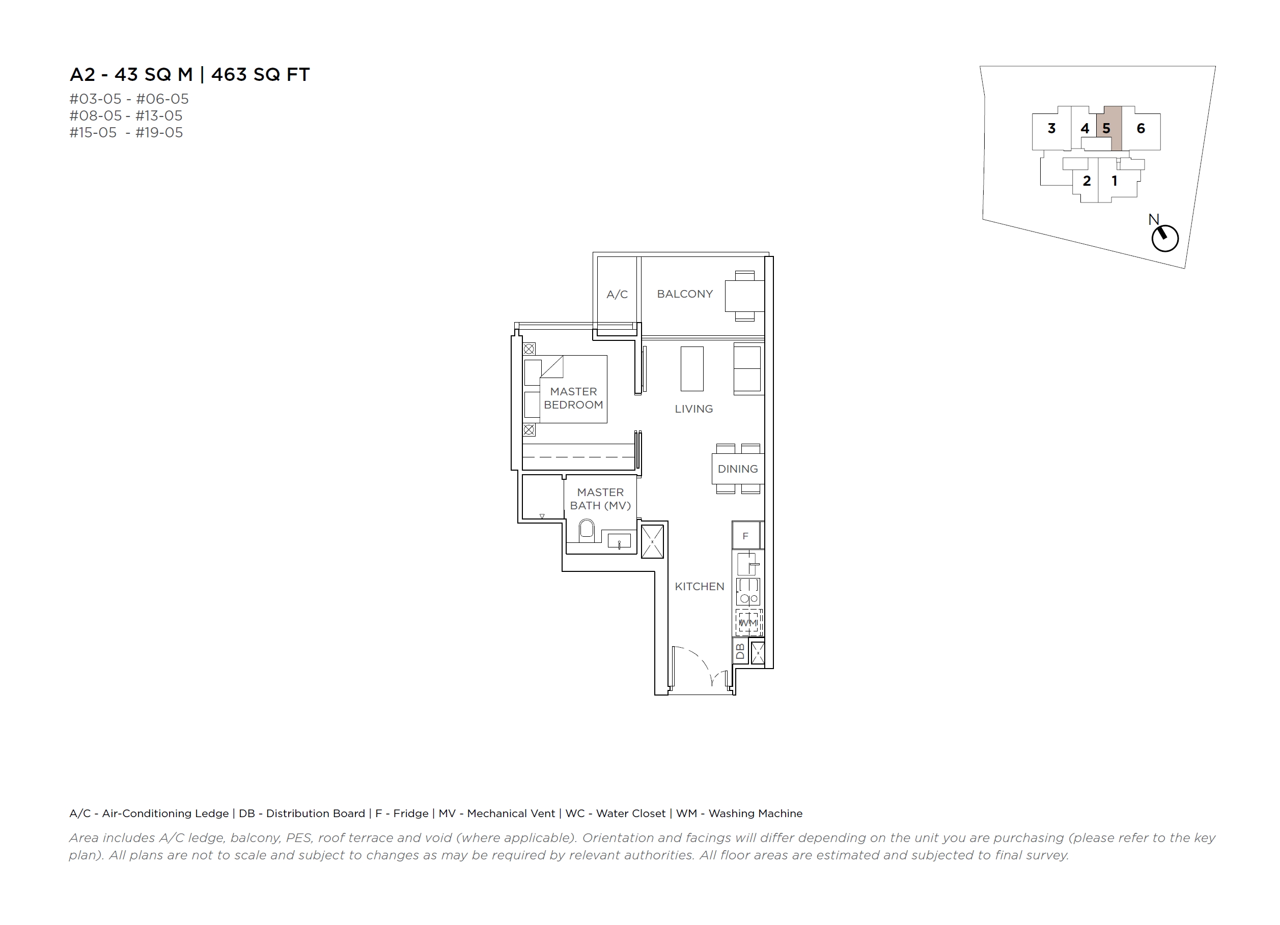 3 Cuscaden 3 Bedroom Floor Plan 2