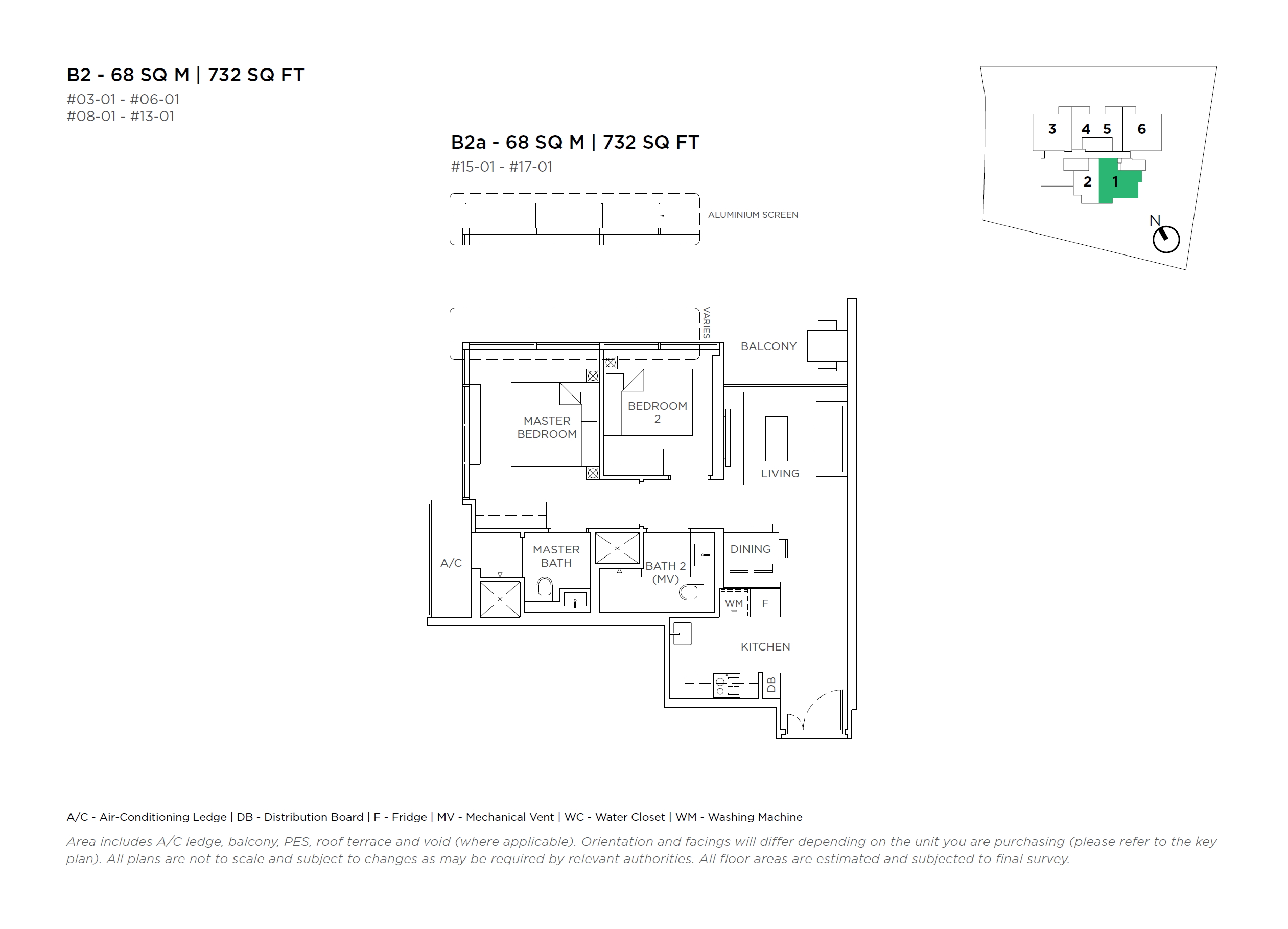 3 Cuscaden 3 Bedroom Floor Plan 9